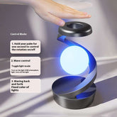 Rotating hanging mobile phone wireless charging lamp with touch control.