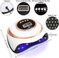 Professional Nail Dryer Lamp with LED display and timer settings.