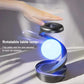 Floating moon table lamp with rotatable feature and gesture-controlled illumination.