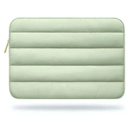 Laptop Bag Tablet Sleeve by SZEGYCHX, solid pattern, fashion style, polyester material, zipper closure.