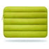 Green solid polyester laptop and tablet sleeve with zipper closure from SZEGYCHX, unisex style.