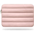 Polyester laptop bag tablet sleeve with solid pattern, zipper closure, and fashion liner style.