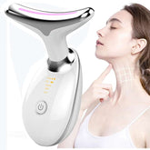 Microcurrent Neck and Face Massager for skin tightening and wrinkle reduction.