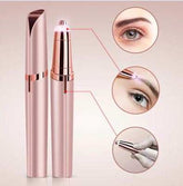 Electric eyebrow epilator with ergonomic design for precise, painless eyebrow shaping.