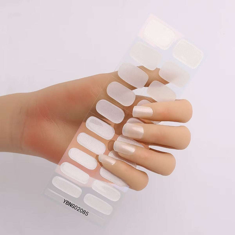 Gel nail stickers semi-curing heating lamp hardening nail sticker.